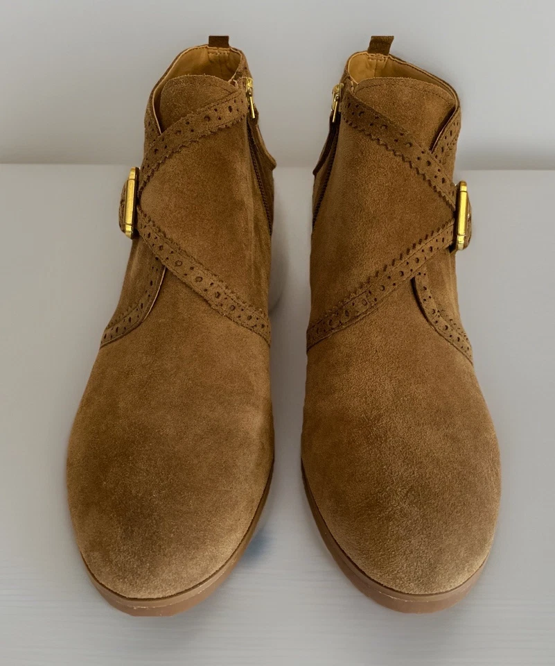 Botín Franco Sarto Mujer 11M Gamuza Cuero Cuña Western L-Arielle Excelente. Foto 2 de 4