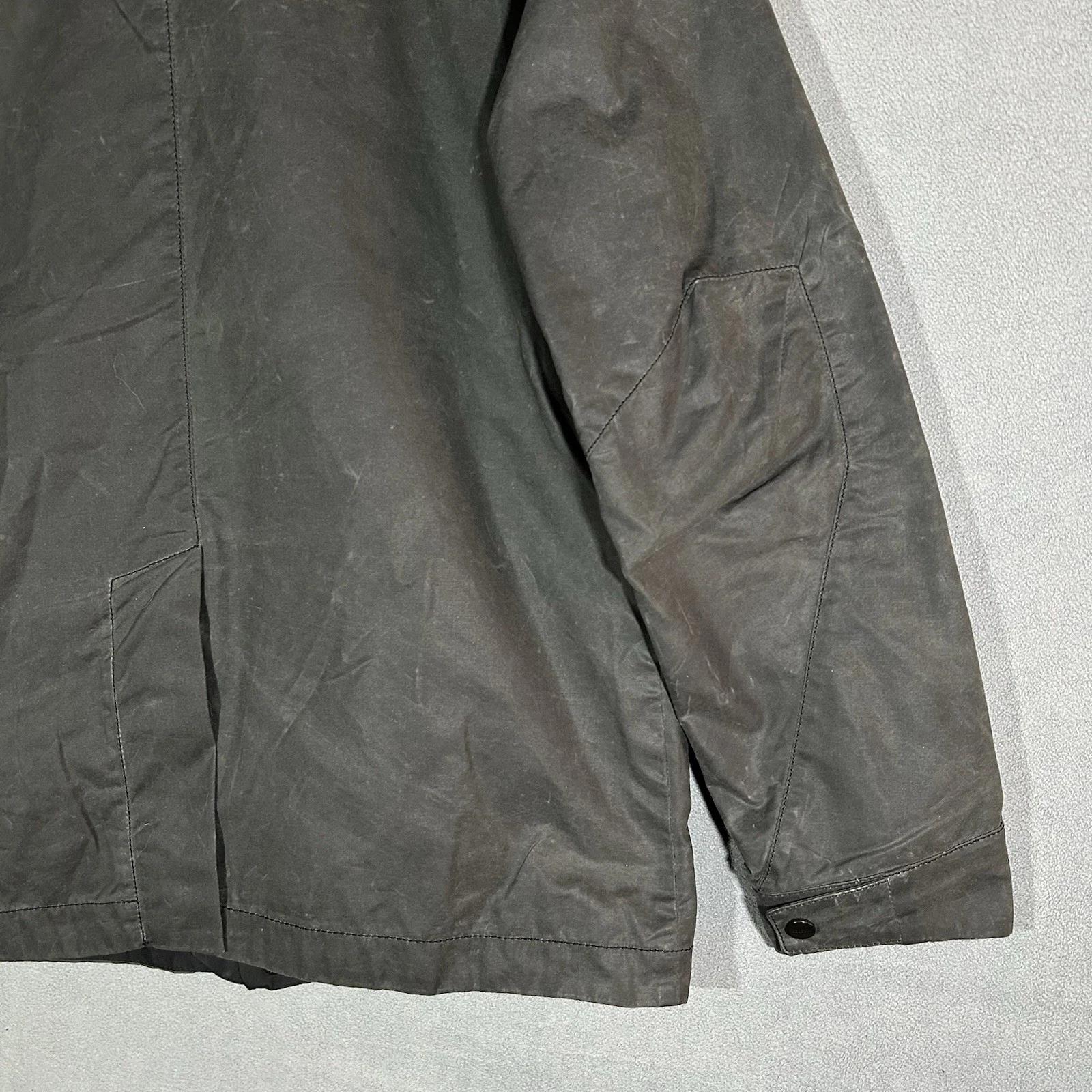 Vollebak Planet Earth Jacket Medium Black Waxed Cotton Beeswax Utility Coat - product detail image 17