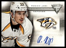 2013-14 Panini Titanium Reserve Roman Josi Auto #TR-RJO