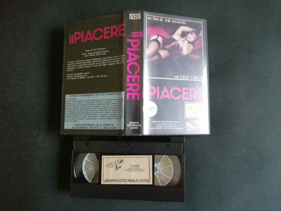 IL PIACERE JOE D'AMATO CON LILLI CARATI FILM VHS EDIZIONI LUCAS - Immagine 2 di 2