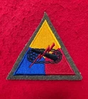 WW2 US Army Military Armored Division Woolie Shoulder Patch Insignia - Beautiful