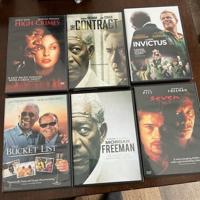 Morgan Freeman Movies   DVD Lot Of 6 DVDs  High Crimes, Seven, The Contract ect