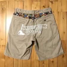 BAPE Milo Animal Safari Shorts a bathing ape NIGO Beige Size M