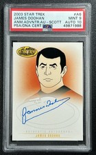 JAMES DOOHAN LT CMDR SCOTT PSA 9 2003 STAR TREK ANIMATED ADVENTURES #A6 AUTO 988