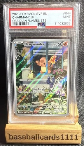 Charmander 44 - PSA 9 Mint - 2023 Pokemon Obisidian Flames Black Star Promo P1
