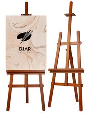 Wooden Art Easel for Painting,Adjustable Pine Wood Floor Easels for Adults Ar...