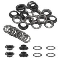 20Er Set ÖSen Mit Unterlegscheiben 12Mm Kupfer Metall ÖSen Kit FüR Diy, Gunmetal