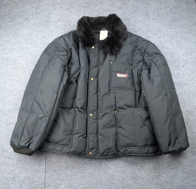 Refrigiwear Puffer Jacket Mens 3XL Polar Coat Black Outdoor Arctic Siberian Coat