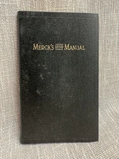 Merck's Manual 1899 Facsimile of 1st edition 100th Anniversary Ed Merck VTG lthr