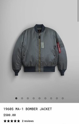 Alpha Industries Men's 1960S MA-1 BOMBER JACKET 3 XL - Brand New - No Tags
