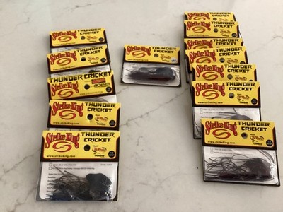 Lot of 13 Strike King thunder cricket bass bladed vibrating jigs