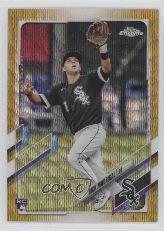 2021 Topps Chrome Gold Wave Refractor 19/50 Nick Madrigal #79 15g5