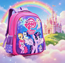 Cartoon Pony Kids Backpack Girls School Bag Children s Travel Daypack