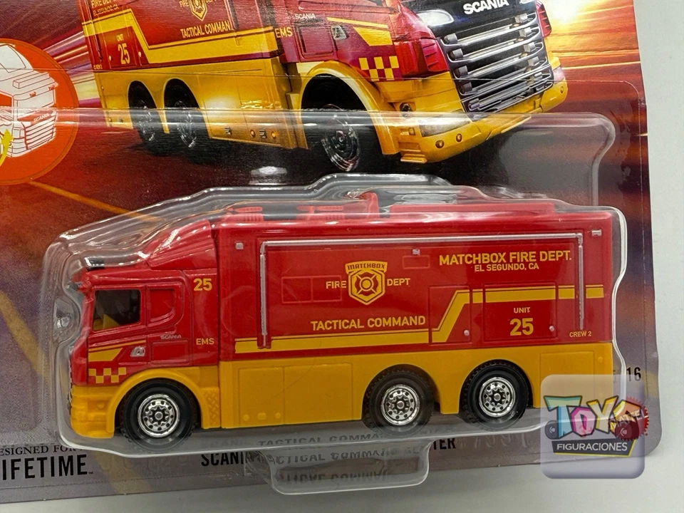 MATCHBOX Working Rigs Scania Tactical Command Center Fire Dept 5/16 (2025) - Image 2 of 4