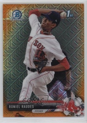 2017 Bowman Chrome Prospects Mega Box Orange Refractor 3/25 Roniel Raudes sb0