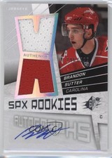 2008-09 SPx Rookies Auto Jerseys 296/999 Brandon Sutter #160 Auto b5y