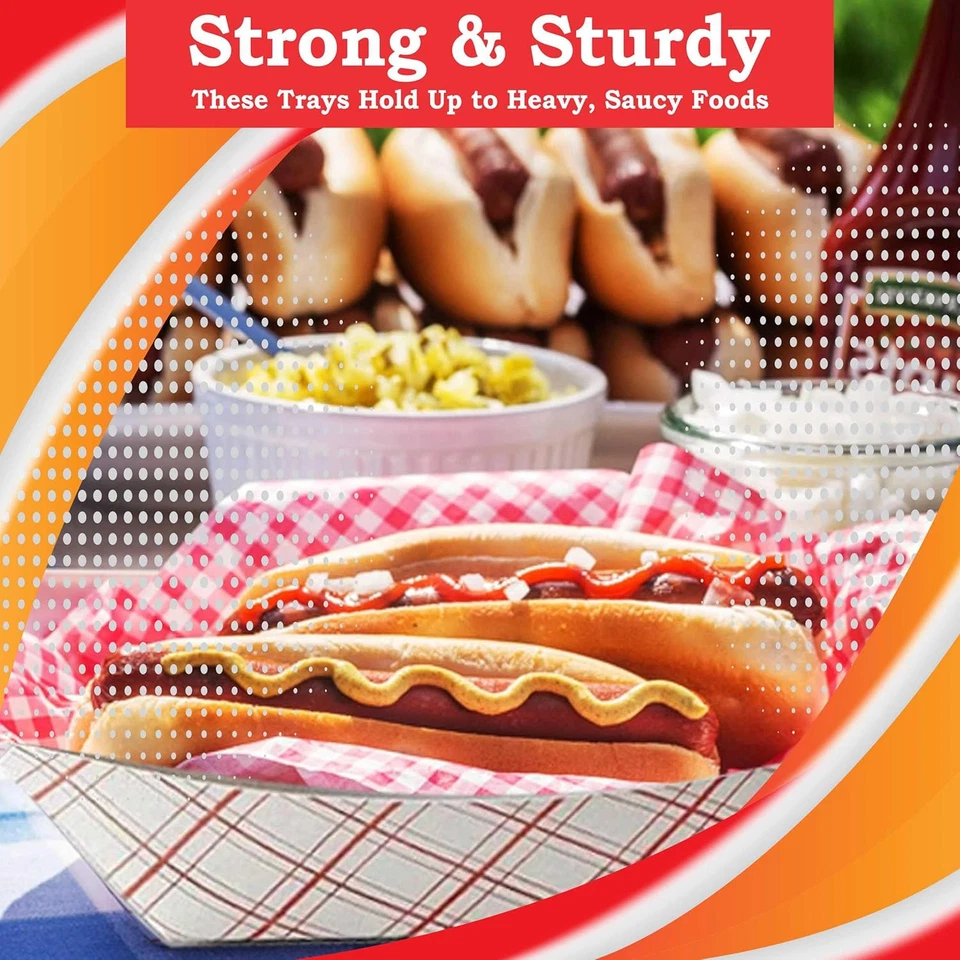 7" Paper Hot Dog Trays- Pack of 50Ct - Image 4 of 4