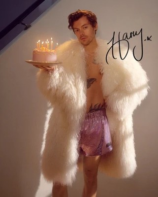 HARRY STYLES SIGNED AUTOGRAPHED REPRINT 8X10 POSTER PHOTO ROLLING STONES