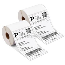 2 Rolls 250 4" x 6" Direct Thermal Shipping Labels For Zebra Eltron ZP450 LP2844