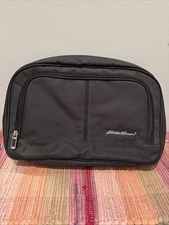 Eddie Bauer Unisex Black Toiletries Kit Toiletry Amenity Travel Bag Black