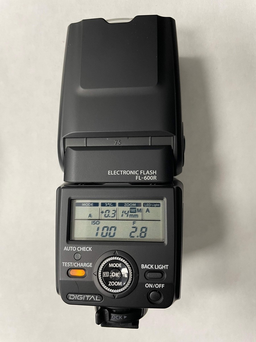 Olympus FL-600R Shoe Mount Camera Flash w/ Manual and Case