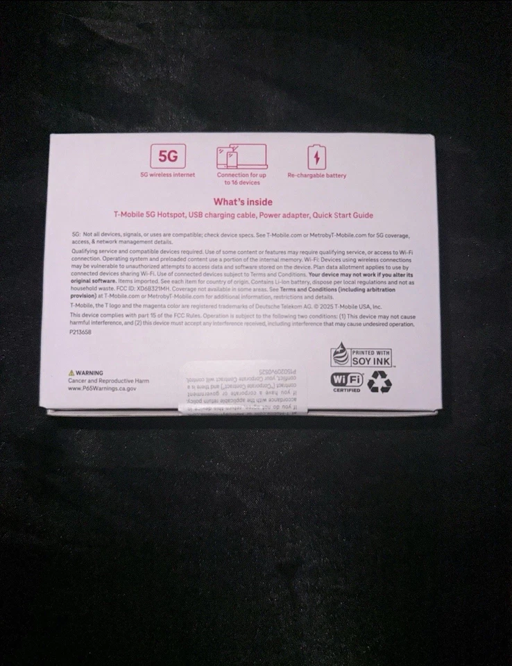 T-Mobile Hotspot 5G  WiFi 200 GB per year for 5 Years Prepaid NEW - Image 2 of 4