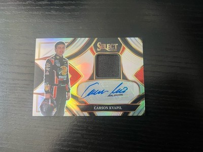 Carson Kvapil 2026 Panini Select Autographed Memorabilia Silver 84/99 Bass Pro