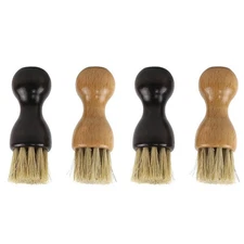 4Pcs Multifunction Shoes Brush Brush Wood Shoe Brush