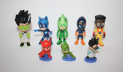 PJ Masks Action Figures Mixed Lot Of 8 Characters 1.5