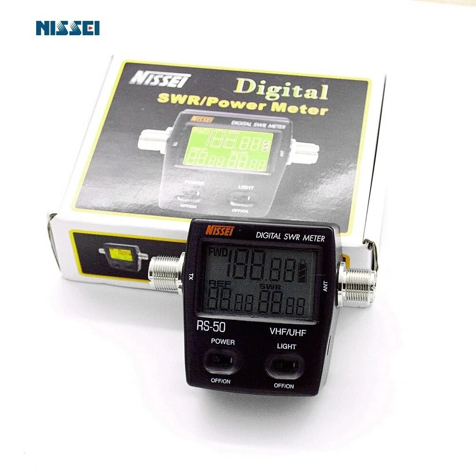 NISSEl RS50 SWR Tester WATT Meter SO239 125-525 Mhz for HAM Radio Compact Tester - Image 3 of 4