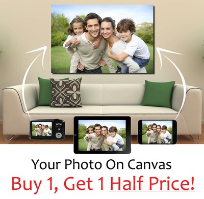 large personalised canvas