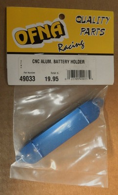 OFNA 9.5 CNC Aluminum Battery Holder Blue #49033 NEW