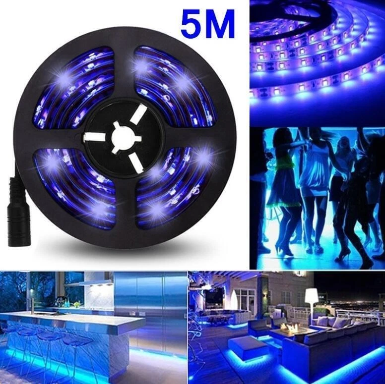 7.2W/M LED UV Light Strip Ultraviolet Flexible Purple 12V Blacklight 5M 300LEDs - Image 3 of 4