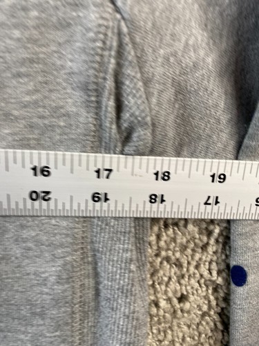Champion Hoodie Boys Medium Gray Blue Signature Logo Pullover Sweatshirt Kids - Picture 10 of 11