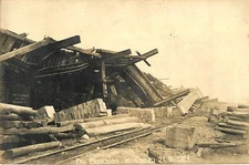 Fertilizer Plant Explosion, Oppau Germany 1921 RPPC