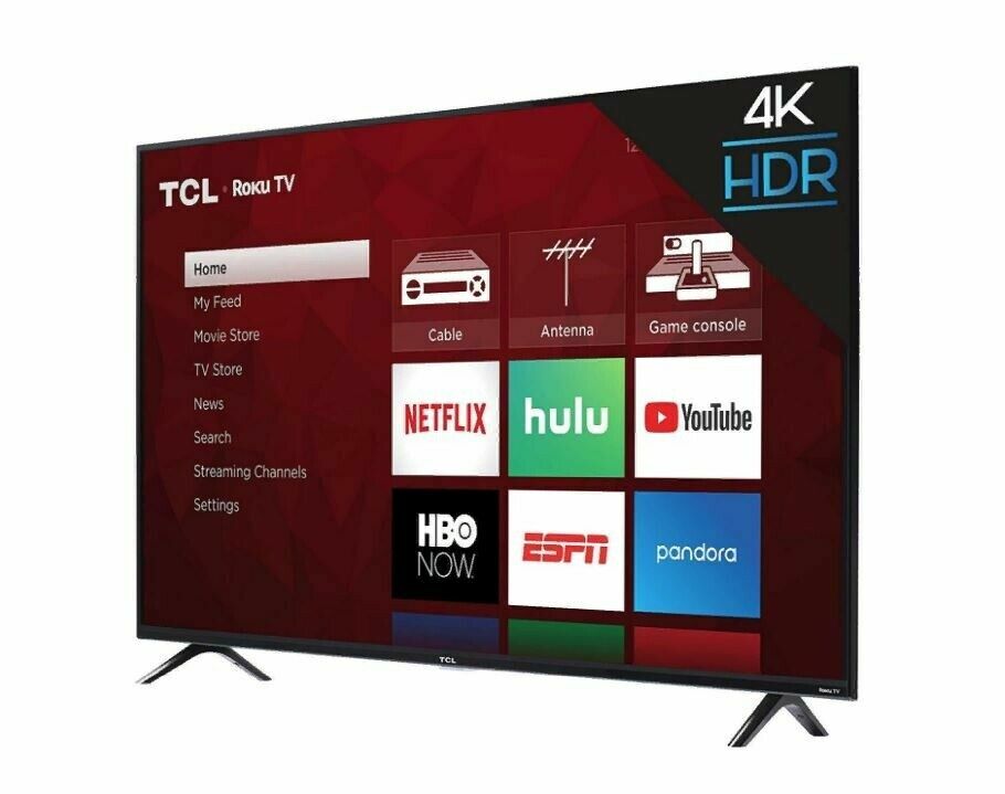 TCL 50-inch Class 4-Series 4K UHD Smart Roku LED TV - 50S435, 2021 Model :  Electronics 