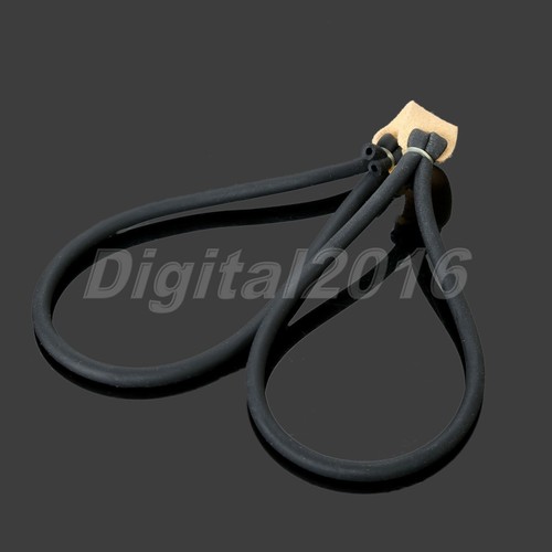 Black Powerful Elastic Bungee Rubber Band & Pouch For Outdoor Hunting Slingshot - Picture 12 of 14