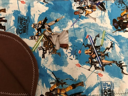 handmade star wars 100% cotton front and flannel back baby/toddler blankets - Picture 6 of 8