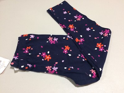 NWT Gymboree Girls Leggings Mix N match Capri Floral Navy blue 5/6,14 ...