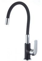 SpüLtischarmatur Flex Black, KüChenarmatur Mit Flexiblem Auslauf, Schwarz/Chrom