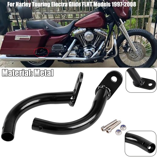 Supporti Cromati Per Borse Laterali Harley Touring 1993-2013 - Pair Chrome Saddlebag Guard Brackets - Foto 12