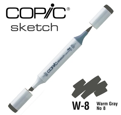 Marqueur à l'alcool Copic Sketch W8 Warm Gray No.8 - Copic
