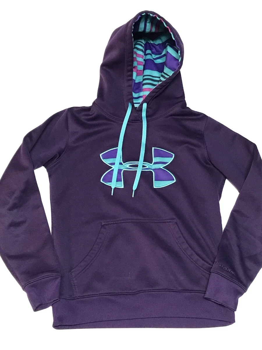 Women's Under Armour Storm Hoodie Purple/Teal Size Extra Small. EUC