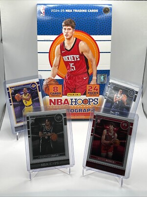 2024-25 NBA Hoops Rookie Card Base #231-280 Pick Your Card & Complete Your Set