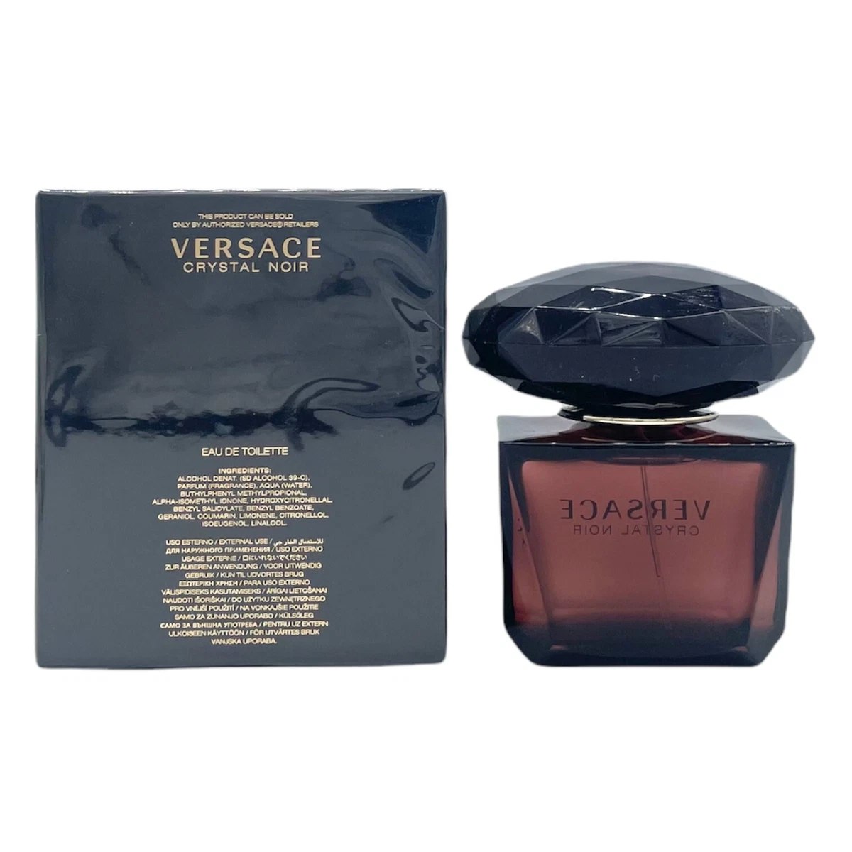 Versace Crystal Noir for Women 3.0 oz Eau De Toilette Spray NIB
