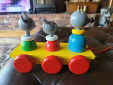 Toddler Toy - Marching Mice - Pull Toy