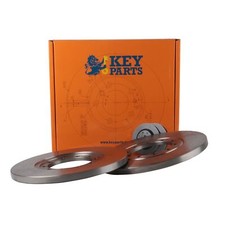 2x Brake Discs Solid Rear KBD4566 Key Parts 280mm 6C112A315AA ME6C1J2A315AB