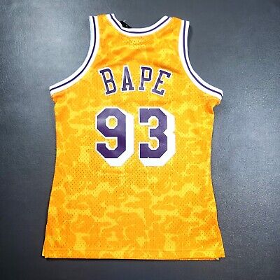100% Authentic Bape x Lakers Mitchell Ness Jersey Size 36 100% Authentic Bape x Lakers Mitchell Ness Jersey Size 36