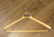 WISHBONE WOOD HANGER VINTAGE WOODEN CLOTHES JOHN THOMAS BATTS MICHIGAN USA