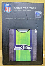 Seattle Seahawks Bar Game Table-Top Mini Bean Bag Cornhole Set NFL -2019 Mancave